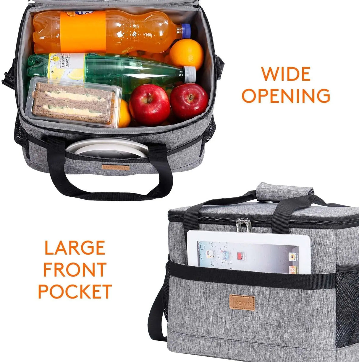 15L/25L Cooler Bag - Insulated Thermal Picnic Lunch Storage for Outdoor Camping