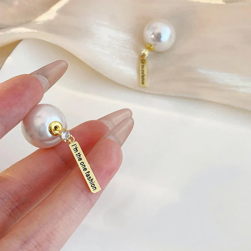 Niche Design Sense French Elegant Pearl Back Hanging