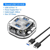 ORICO Transparent Series USB HUB Multi 4 7