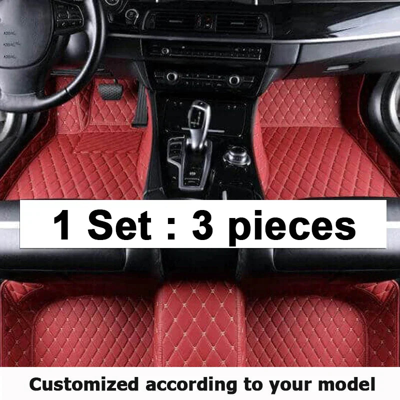 Custom Made Leather Car Floor Mats For Toyota