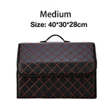Car Storage Boxes Folding Auto Organizer Box PU