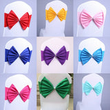 10/50pcs/Lot Bow Chair Sashes Band For Wedding Party