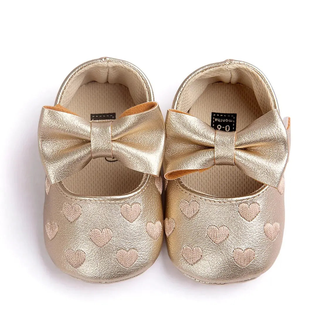 Meckior Baby Shoes Classic Dress Cute Bow-knot Heart