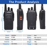 2/4PCS Baofeng BF-888S 12W Walkie Talkie Dual Band