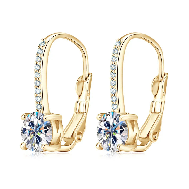 Trendy 14K Gold Plated Earrings 2023 Silver Hoops