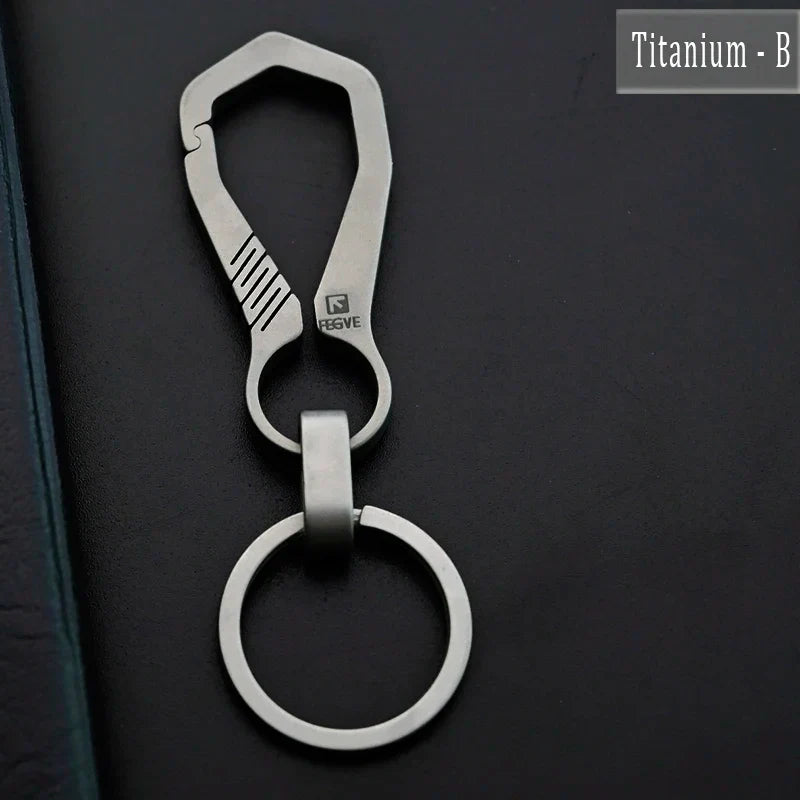 HighEnd Titanium Keychain Luxury Men Car Key Chain