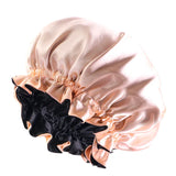 New Women Reversible Satin Bonnet Hair Caps Double