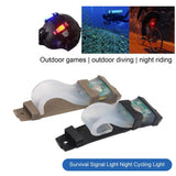 High Brightness Helmet Flashlight 3 Colors Safety Alert
