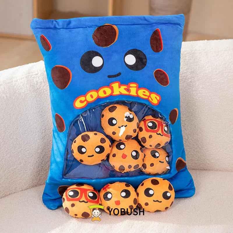 Cartoon Ramen Puff Cookie Bag Bubble Tea Plush