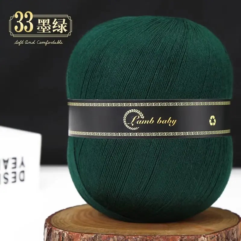 150g Solid Color Silk Cotton Yarn Soft Yarn