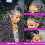 40 46 Inch Water Wave Lace Front Wig