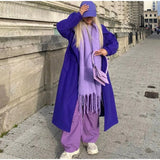 Luxury Cashmere Bright Solid Color Women Scarf Winter
