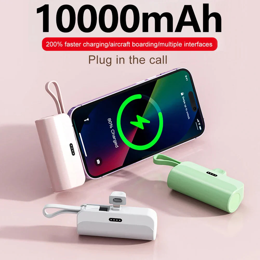 10000mAh Mini Power Bank Portable Mobile Phone Charger