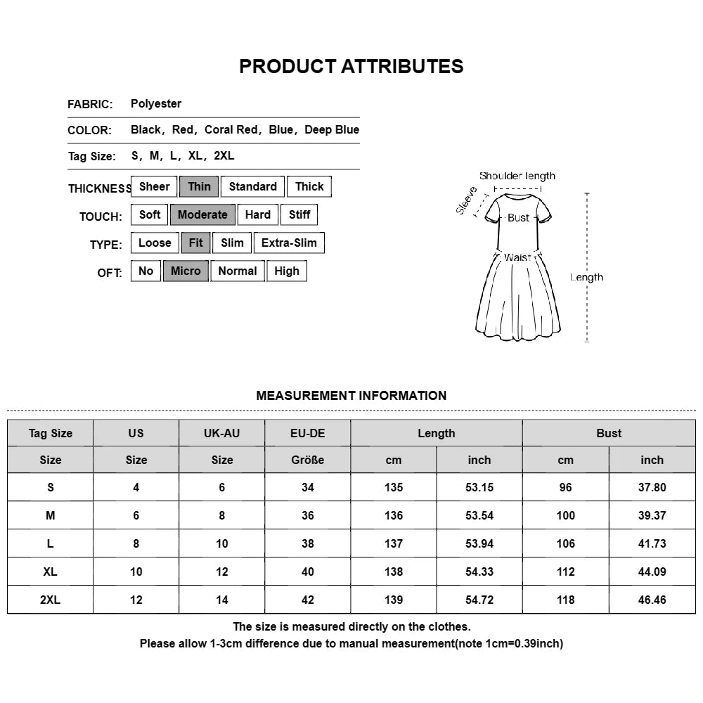 Plus Size Long Dress for Women 2024 Summer