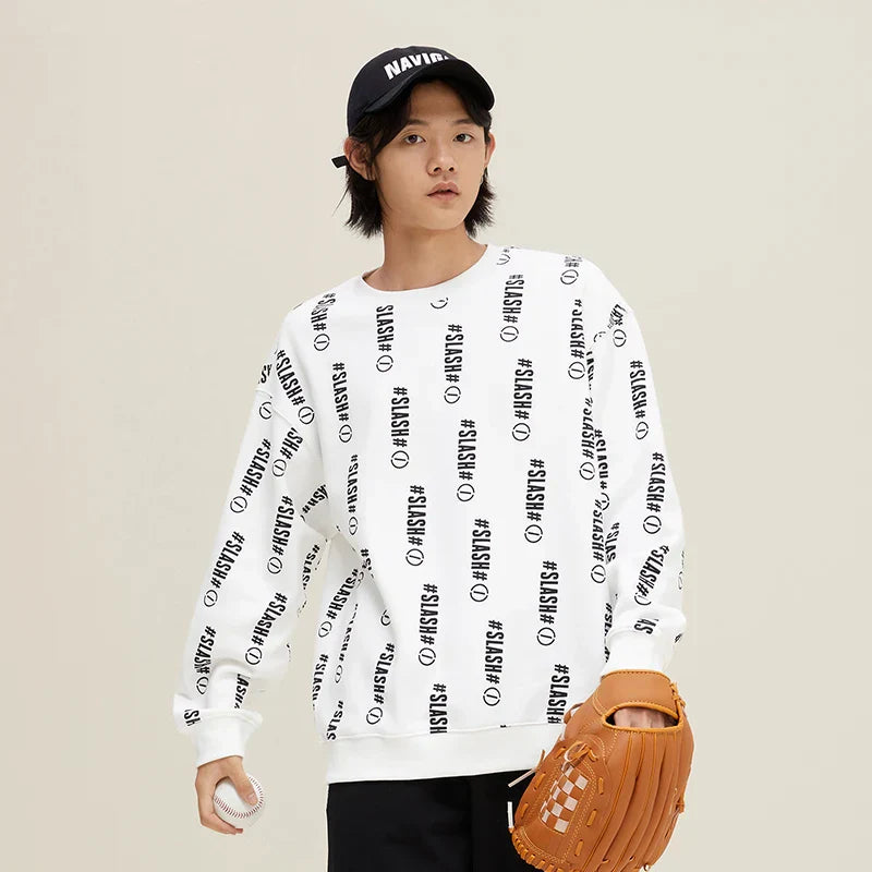 Semir Sweatshirt Men Loose Round Neck Comfortable Fleece