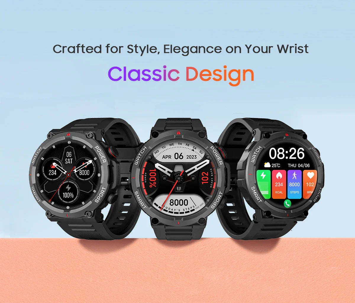 Blackview NEW Smart Watch W50 Waterproof Smart Watch