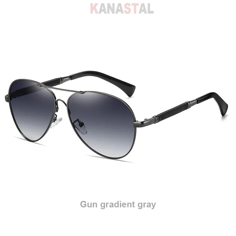 Men's Polarized Sunglasses UV400 TR Metal Colorful Square
