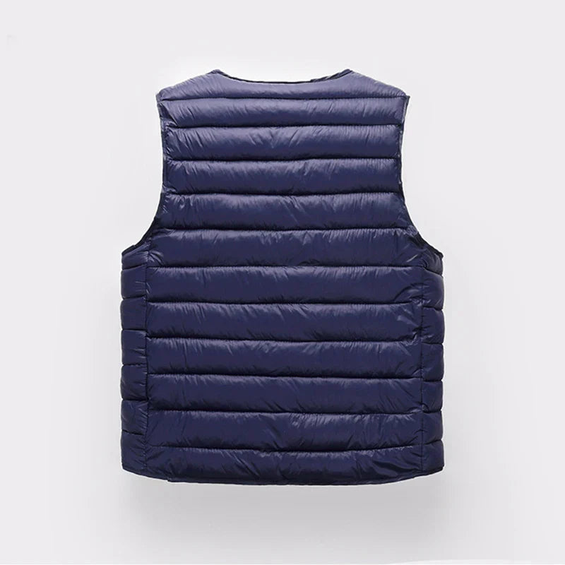 New Winter Men Down Cotton Vest Pocket Coat