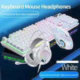 Gaming Keyboard Mouse Headphone Set Wired Backlight Game