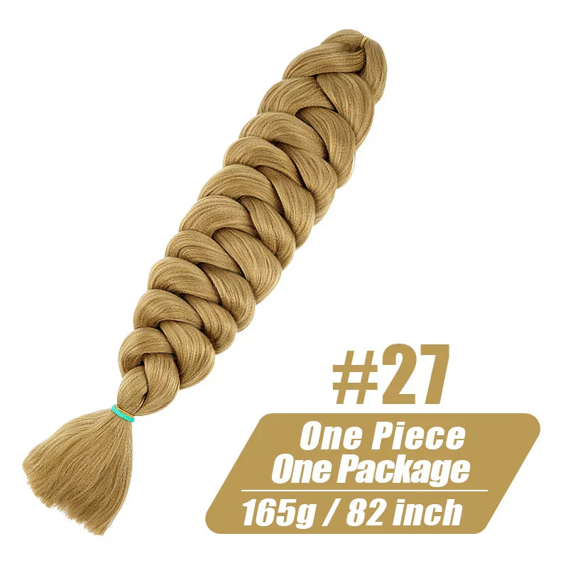 Wigundle 82 Inch Jumbo Braids Crochet Hair Extensions