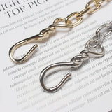 2024 Fashion D Letter Metal Chain Women Thin