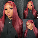 99J Wigs 13x4 HD Transparent Lace Front Human