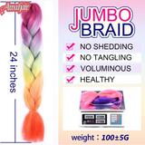 24Inch Synthetic Long Jumbo Ombre Braiding Hair For