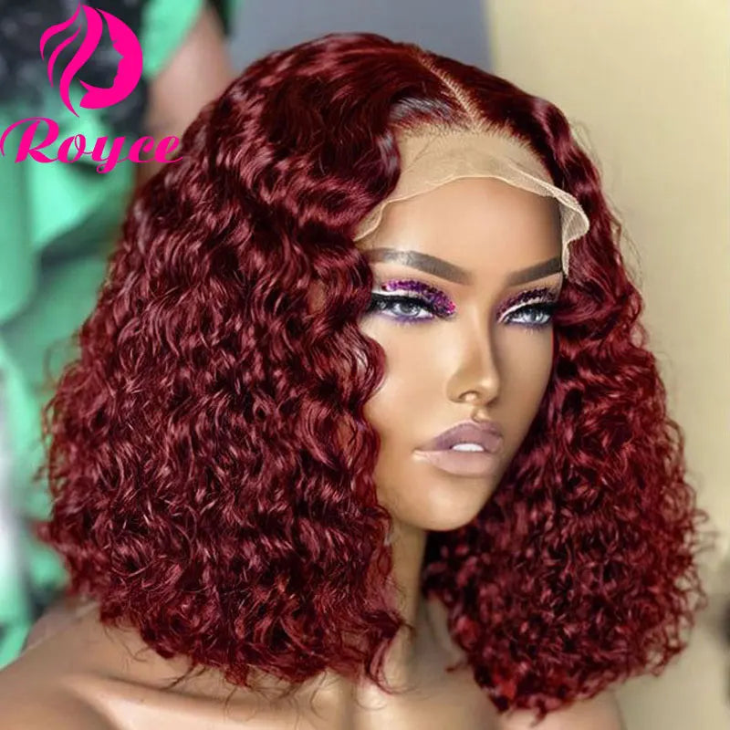 Short Bob Wigs 99J Kinky Curly Bob Wig