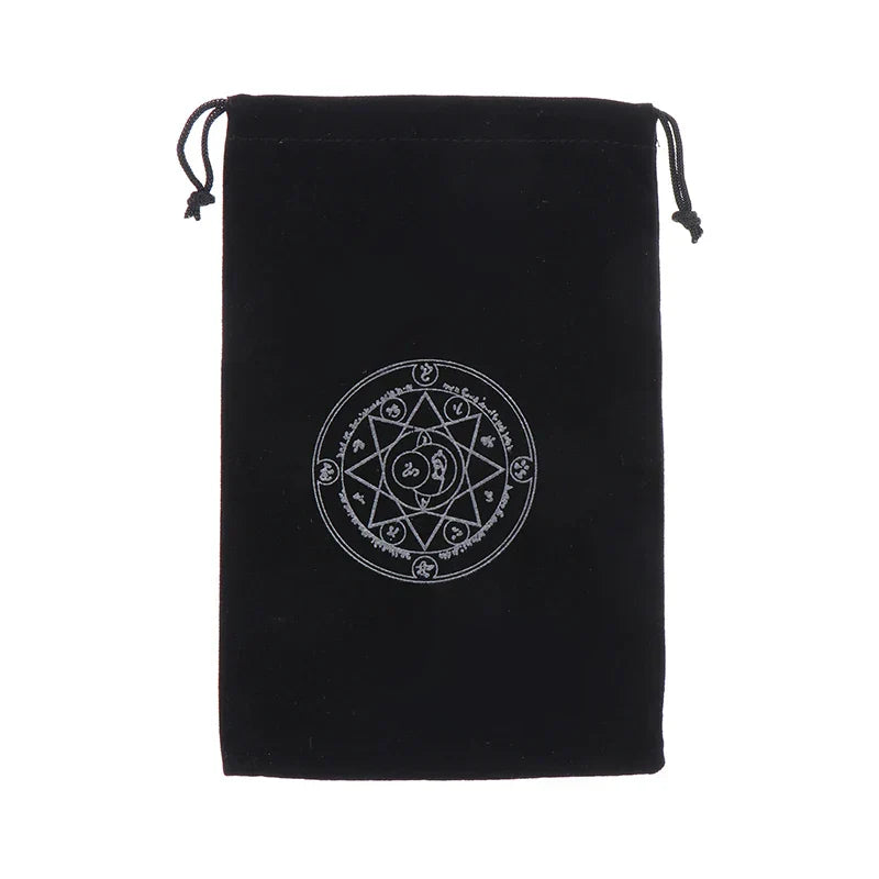 1PC Velvet Tarot Oracle Cards Storage Bag Drawstring Pouch