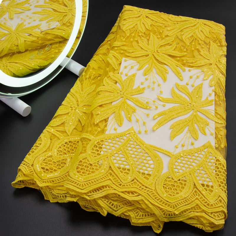 French Tulle Lace Fabric 2024 High Qulity African