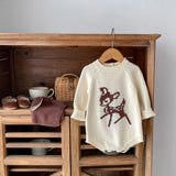 7485 Baby Knitted Bodysuit 2023 Autumn New Deer