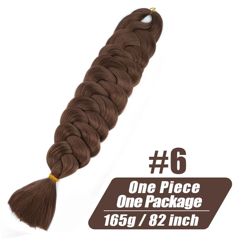 Wigundle 82 Inch Jumbo Braids Crochet Hair Extensions