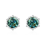 D VVS1 Moissanite Stud Earrings For Women 925