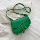 New Fashion Women Saddle Bag PU Leather High