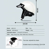 Retro Half Face Motorcycle Helmet Vintage Motorbike Helmets Men Women Unisex Scooter Summer Helmet White DOT Certified