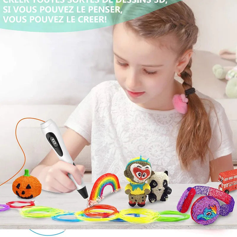 3D Creative Drawing Pen Set with 30 Color