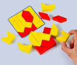 New 3D Montessori Geometry Puzzles Building Block Face