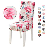 floral chair covers spandex elastic for dining room