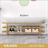 Nordic Shoe Bench Soft Cushion Multifunctional Shoe Rack