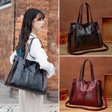 Large Capacity Handbags Women Soft Leather Shoulder Crossbody