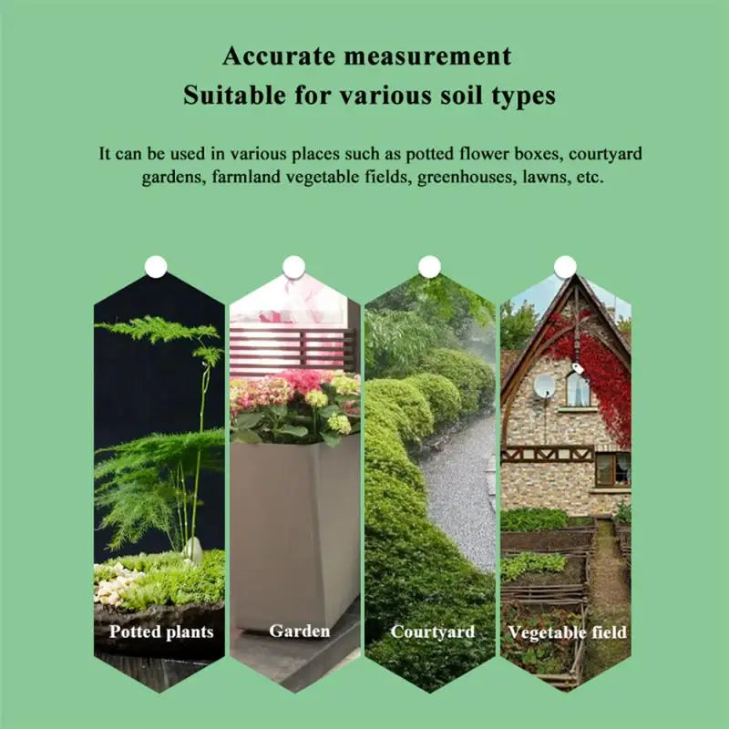 Plant Monitor Outdoor Soil Temperature Meter Moisture Humidity