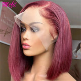 Highlight Short Bob Wig Bone Straight Chocolate Brown