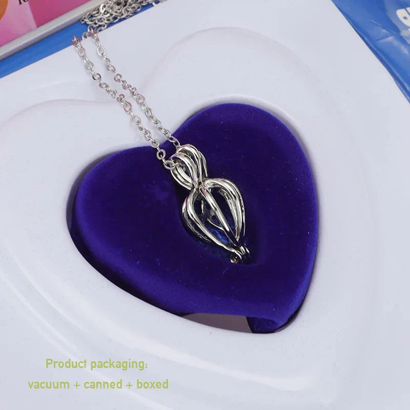 Natural Oyster Wish Pearl Vacuum Can Pendant Necklace