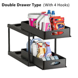 2 Tier Under Sink Organizer For Bathroom Kitchen