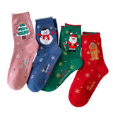 4 Pairs/Lot Children Girls Socks Christmas Socks For