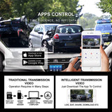 4K Front and Rear Camera Mirror GPS Car