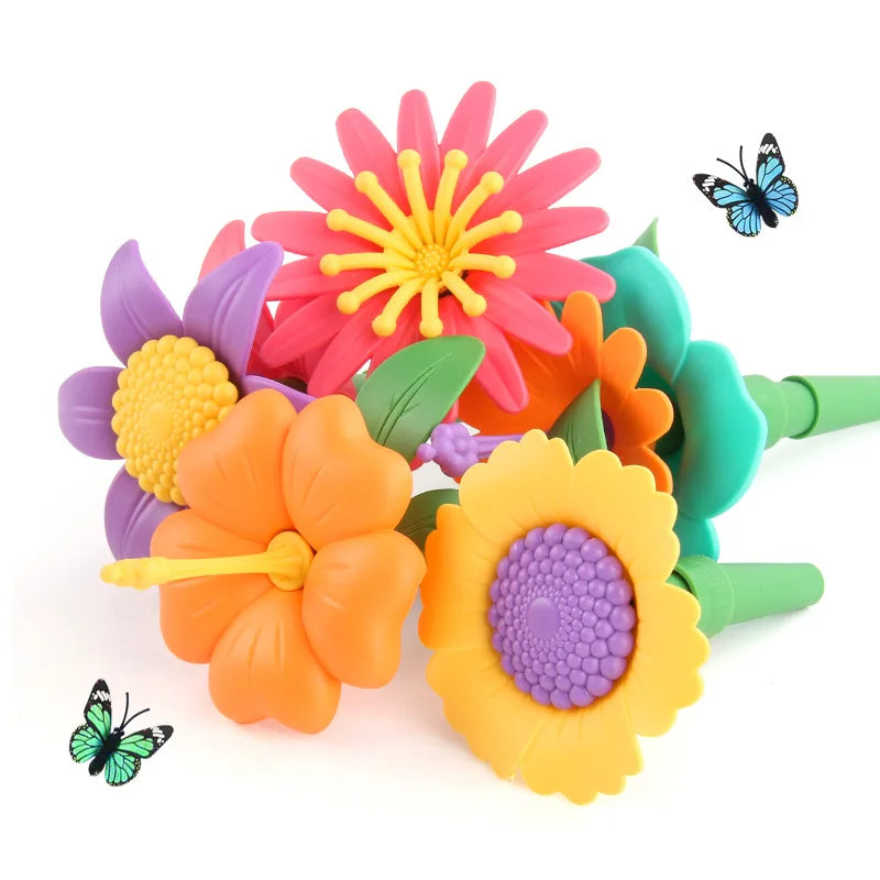 Flower Garden Building Toys Girls Stacking Game Toddlers