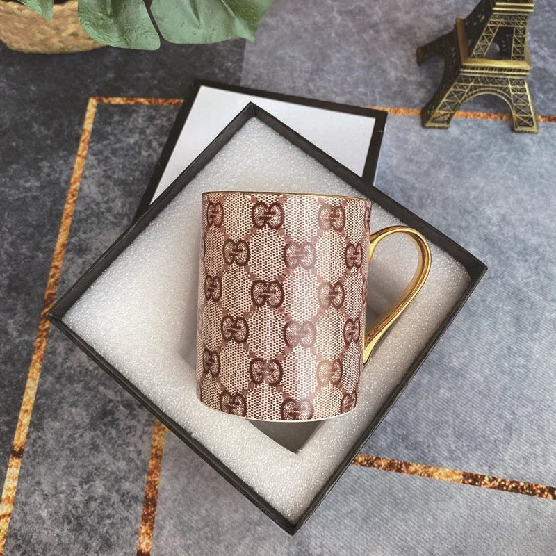 Luxury Brand Ceramic Coffee Cup Tumbler Mug Living