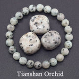 Real Natural Labradorite Stone Bead Bracelet Men Women