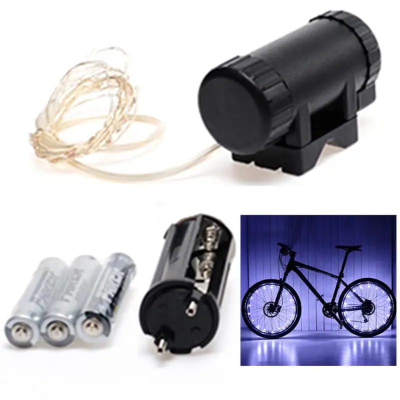 LEDs Light Wheel Rim Spoke Clip Tube Safety